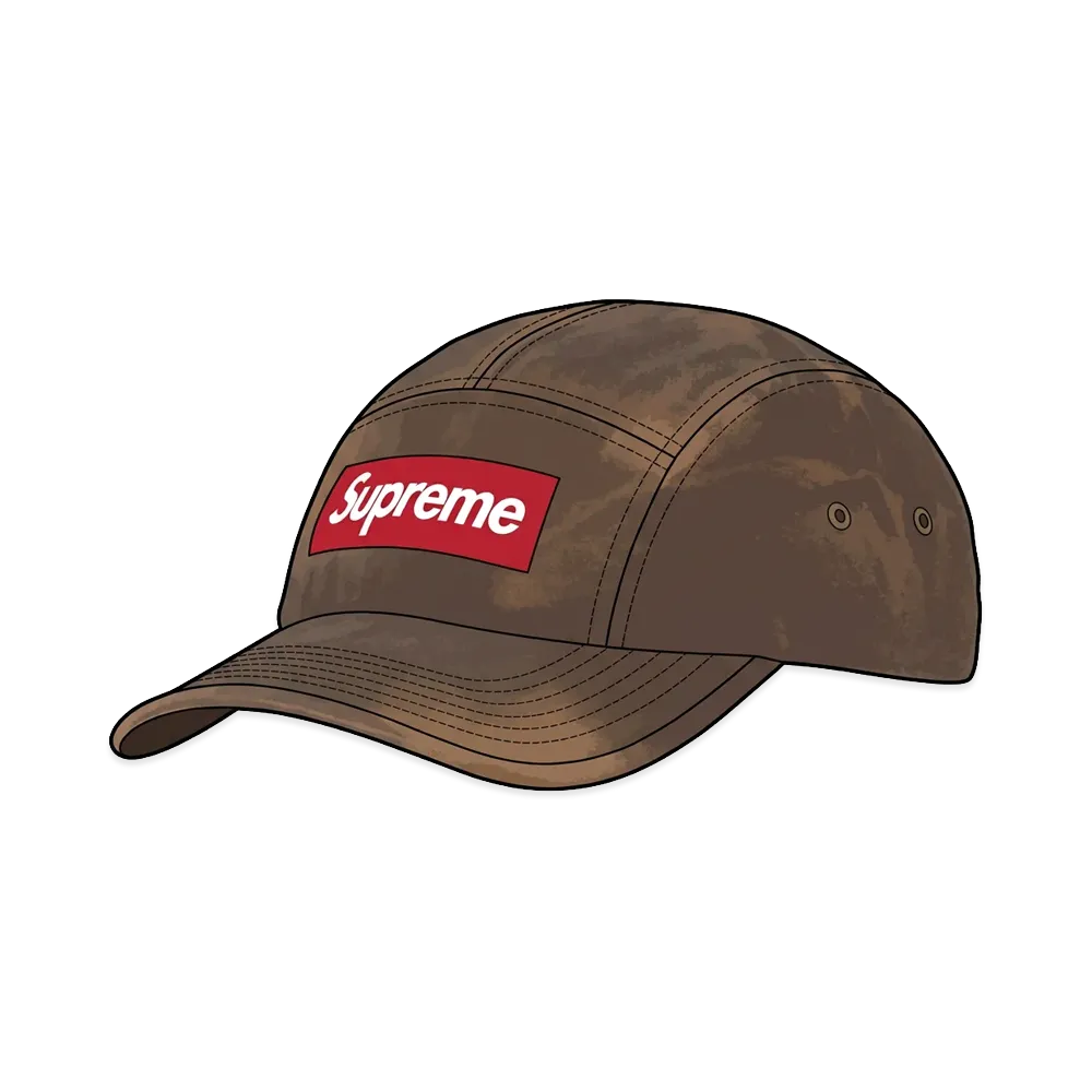 Supreme Overdyed Camp Cap "Brown"