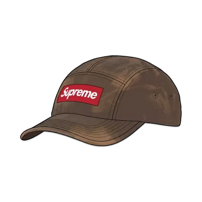 Supreme Overdyed Camp Cap "Brown"