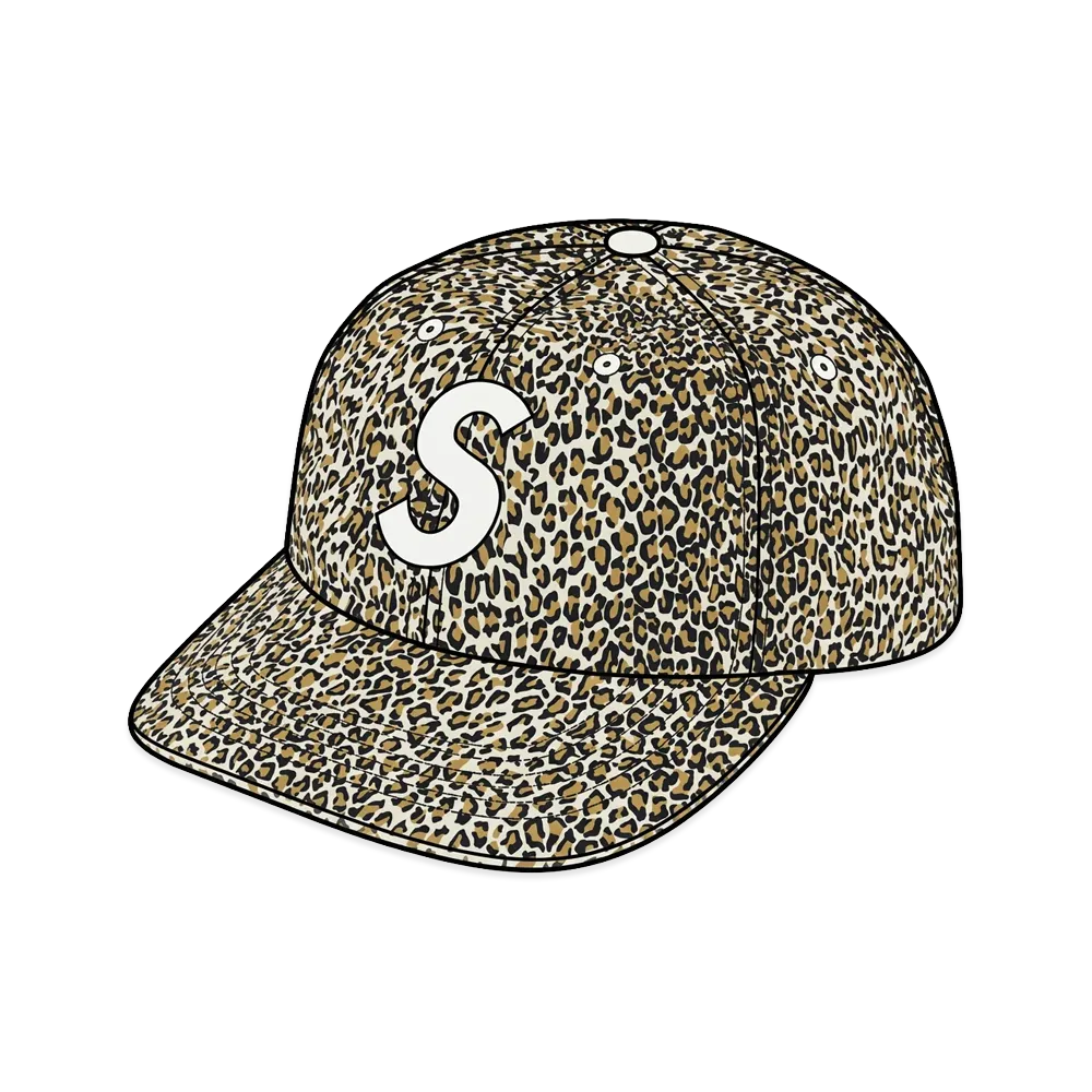 Supreme Corduroy S Logo 6-Panel "Leopard"