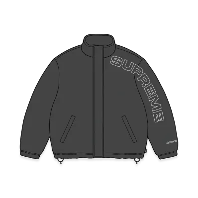 Supreme Spellout Embroidered Polartec Jacket "Black"