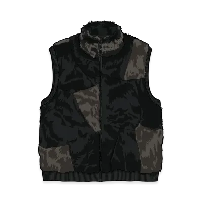 Supreme Faux Fur WINDSTOPPER Vest "Black"
