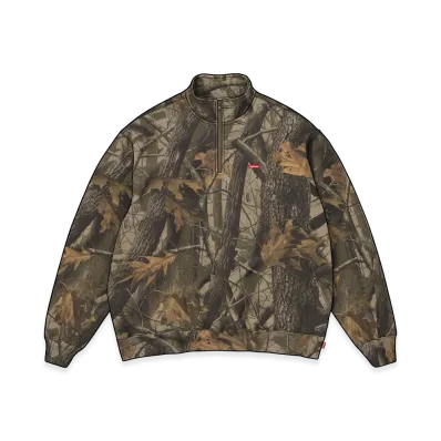 Supreme Small Box Half Zip Pullover "Realtree Hardwoods Camo"