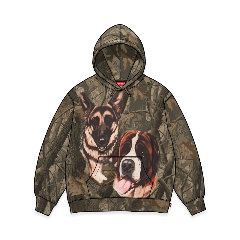 Supreme Dogs Hooded Sweatshirt "Realtree Hardwoods Camo"
