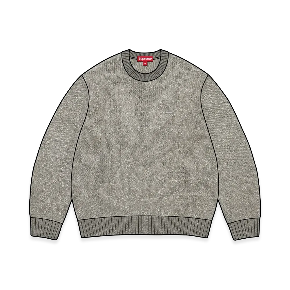 Supreme Boucle Small Box Sweater "Grey"