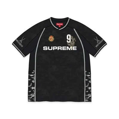Supreme x Meissen Jacquard Soccer Jersey "Black"