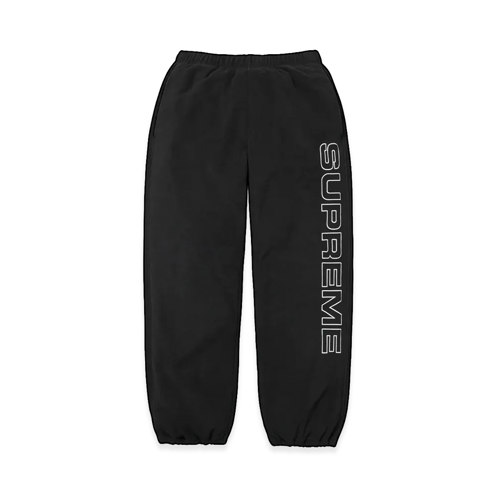 Supreme Spellout Embroidered Polartec Pant "Black"