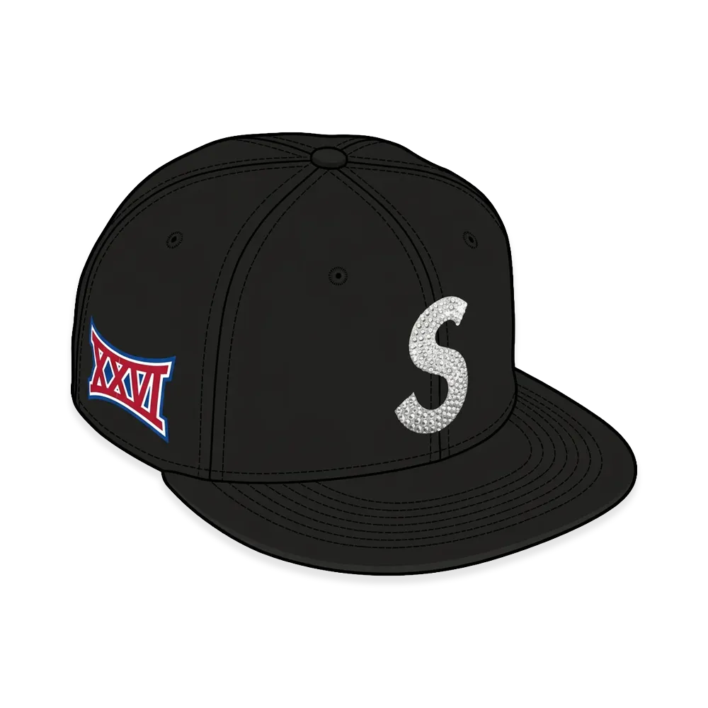 Supreme Swarovski S Logo New Era "Black"
