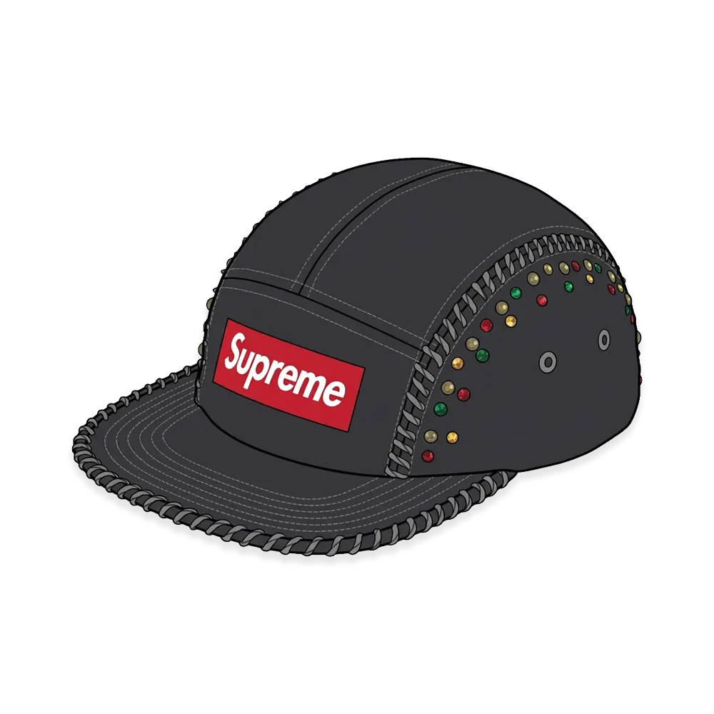 Supreme Whipstitch Camp Cap "Navy"
