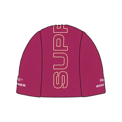 Supreme Polartec Beanie "Raspberry"