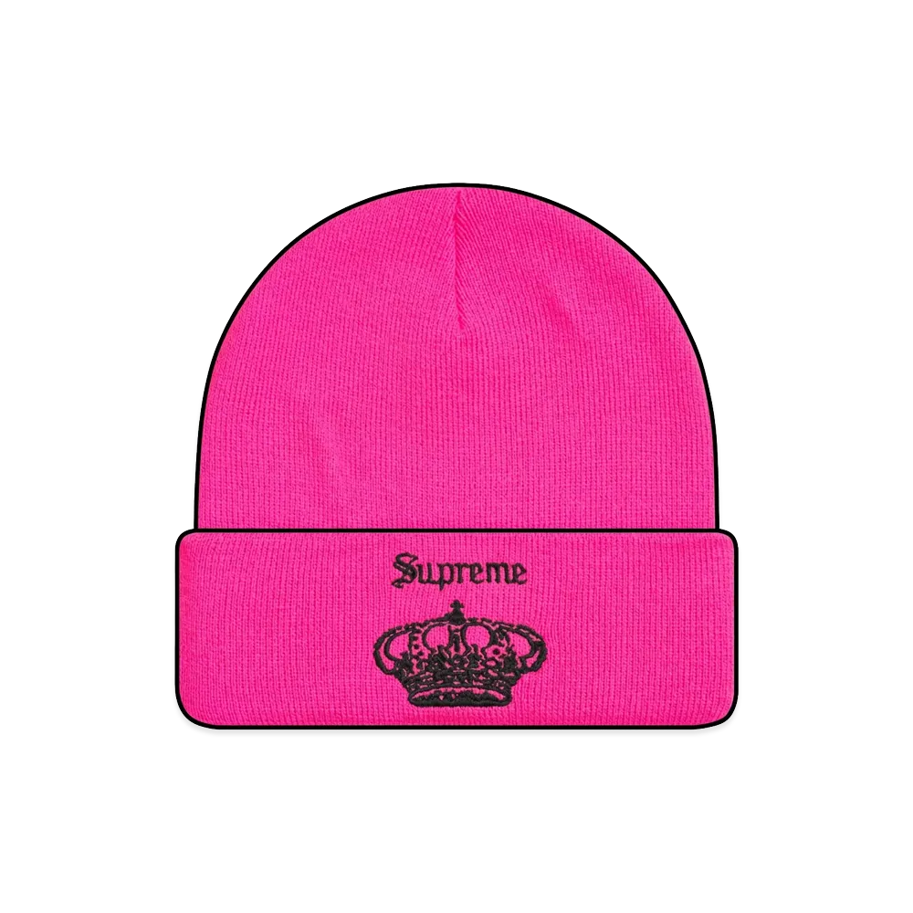 Supreme Crown Beanie "Pink"