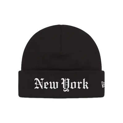Supreme New Era Shop Beanie (New York) "Black"