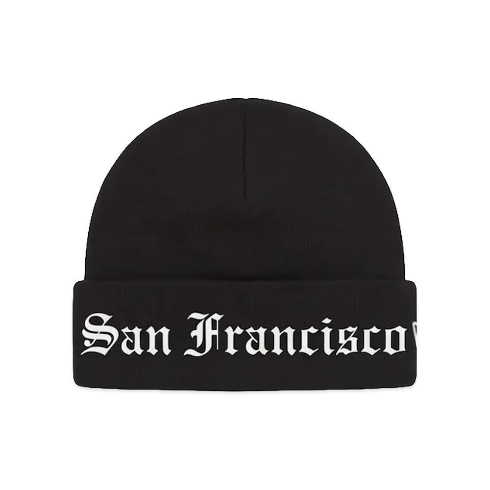 Supreme New Era Shop Beanie (San Francisco) "Black"