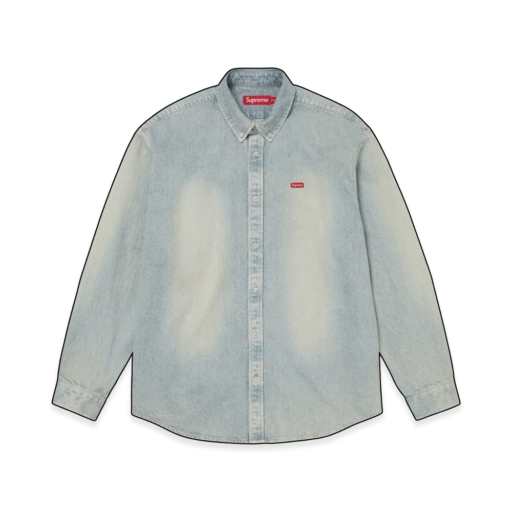Supreme Small Box Shirt (26FW) "Light Washed Indigo Denim"