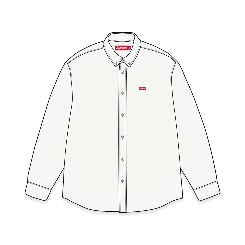 Supreme Small Box Shirt (26FW) "White Denim"