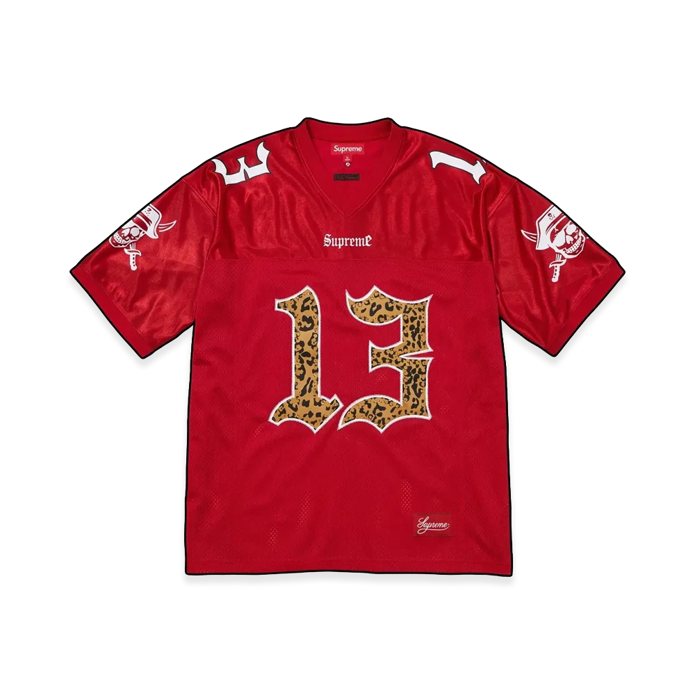 Supreme x b.b. Simon Football Jersey "Red"