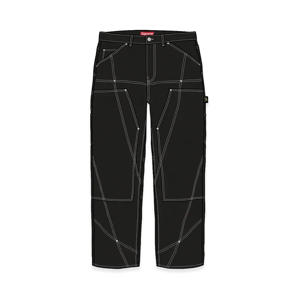 Supreme Paneled Double Knee Painter Pant "Black"