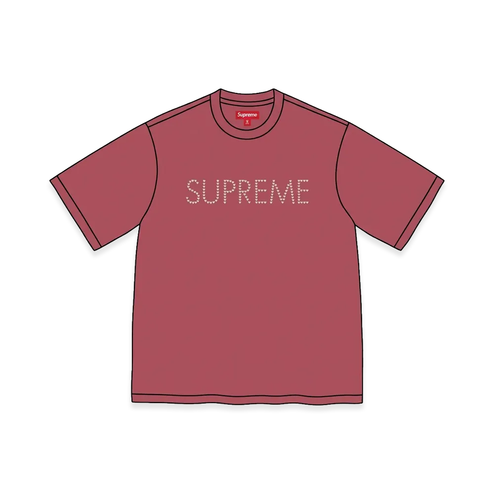Supreme Hearts Studded S/S Top "Dusty Rose"