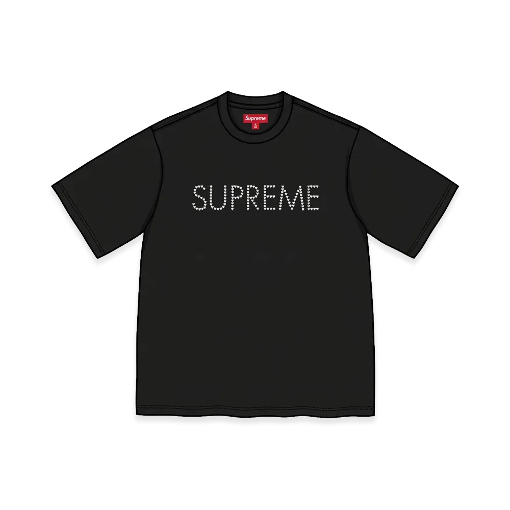 Supreme Hearts Studded S/S Top "Black"