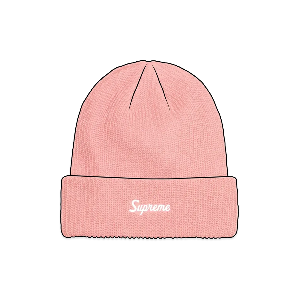 Supreme Loose Gauge Beanie (26FW) "Pink Reflective"