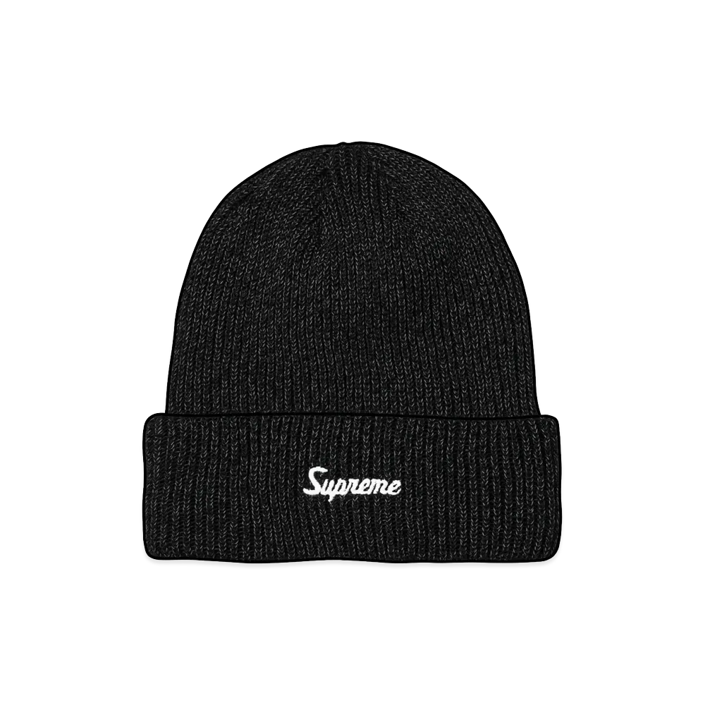 Supreme Loose Gauge Beanie (26FW) "Black Reflective"