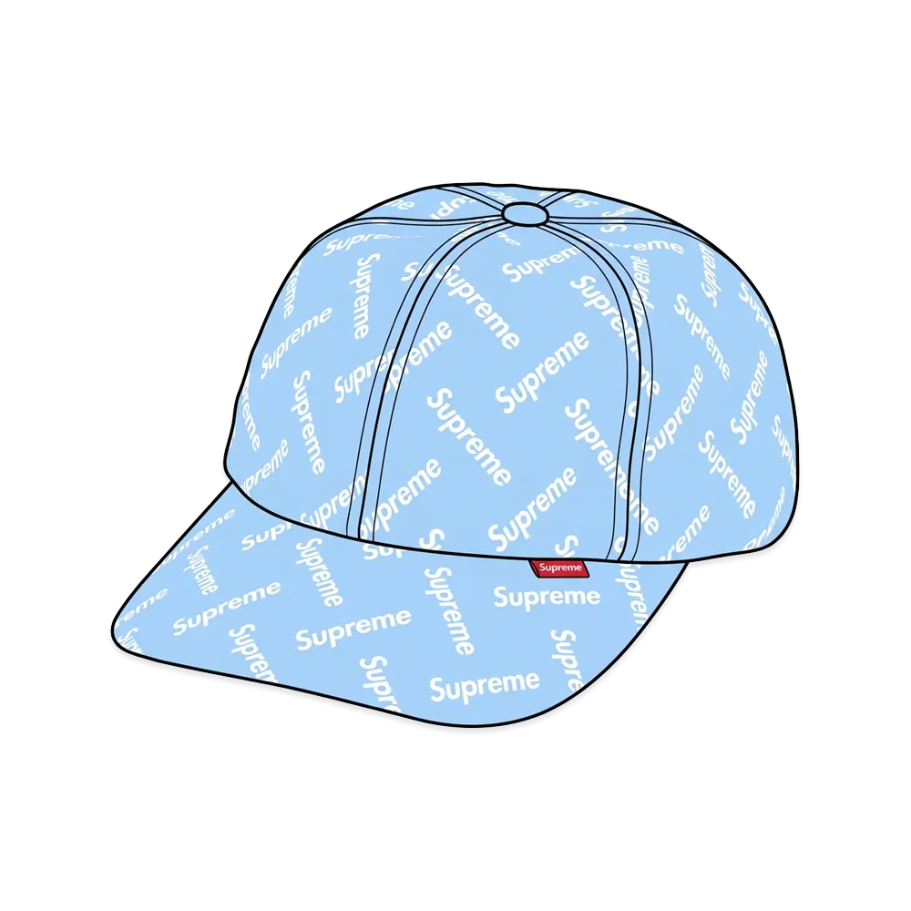 Supreme Monogram Jacquard 6-Panel "Light Blue"