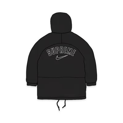 Supreme x Nike Faux Fur Reversible Parka "Black"