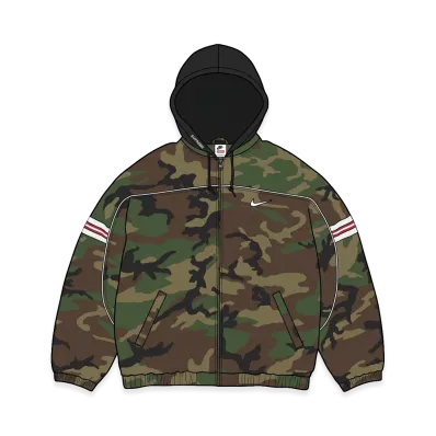 Supreme x Nike Nylon Hooded Jacket "Woodland Camo"
