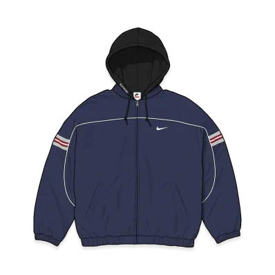 Supreme x Nike Nylon Hooded Jacket "Navy"