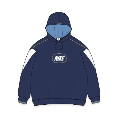 Supreme x Nike Hooded Sweatshirt "Navy"