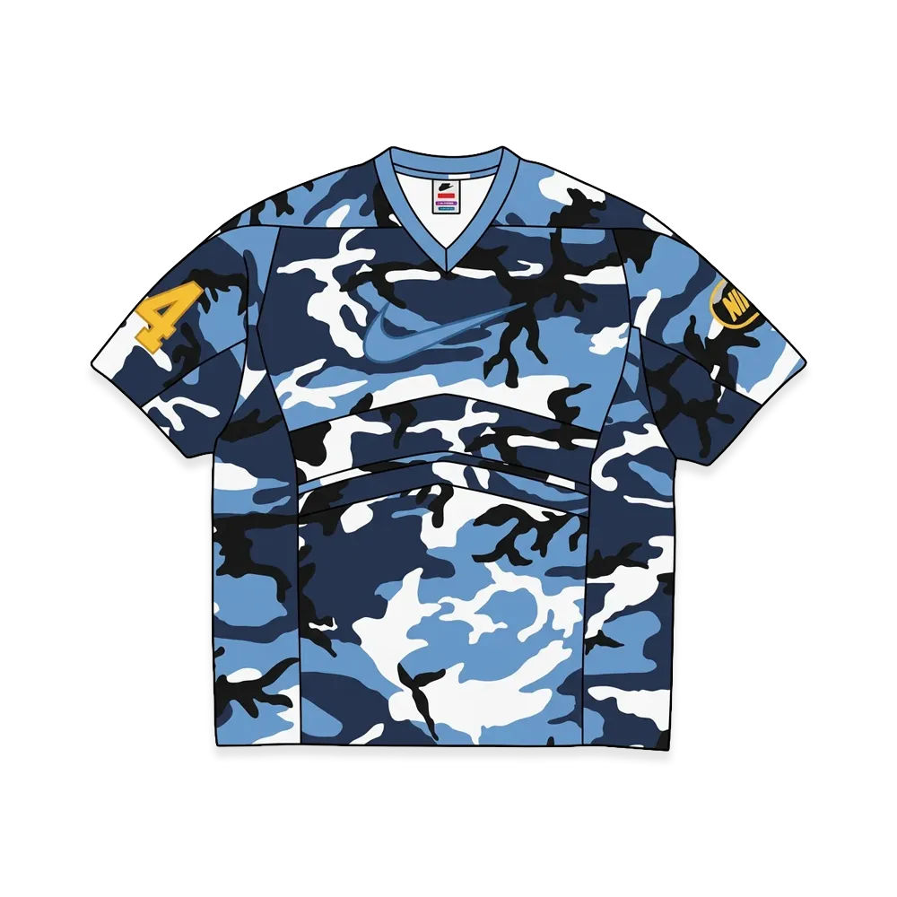 Supreme x Nike Football Jersey "Blue Camo"