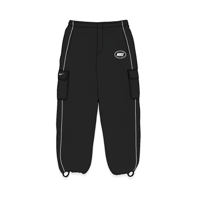 Supreme x Nike Nylon Cargo Pant "Black"