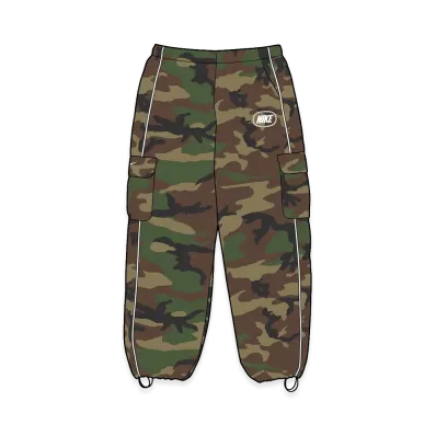 Supreme x Nike Nylon Cargo Pant "Woodland Camo"