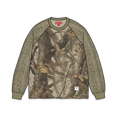 Supreme Wildlife Camo Raglan L/S Top "Realtree Hardwoods Camo"