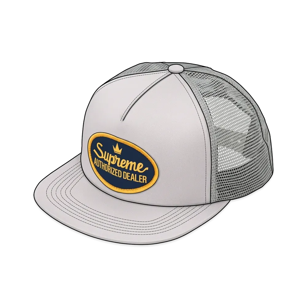 Supreme Authorized Mesh Back 5-Panel "Grey"
