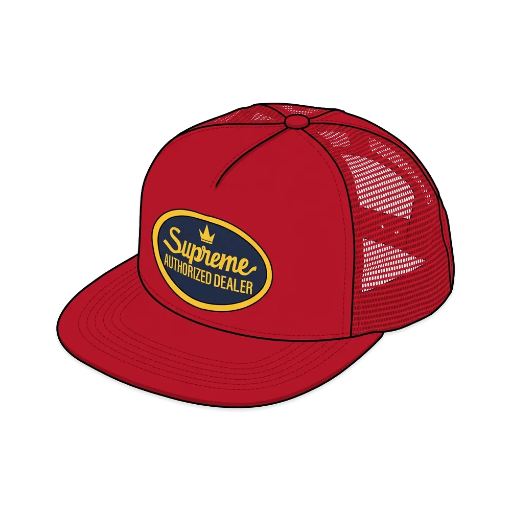 Supreme Authorized Mesh Back 5-Panel "Red"