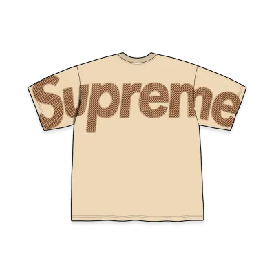 Supreme Checkerboard Intarsia S/S Top "Light Tan"