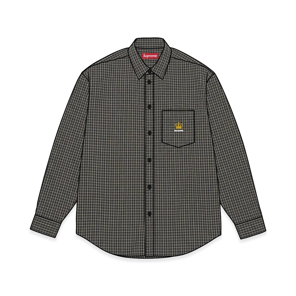 Supreme Mini Plaid Shirt "Black"