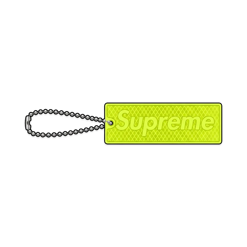 Supreme Reflective Keychain "Yellow"