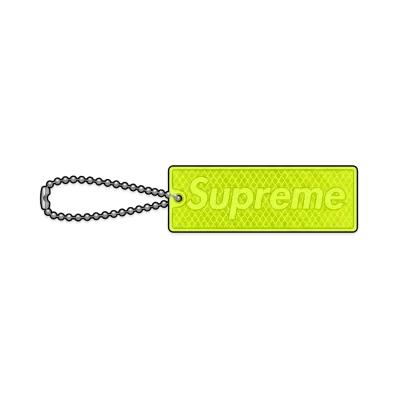 Supreme Reflective Keychain "Yellow"