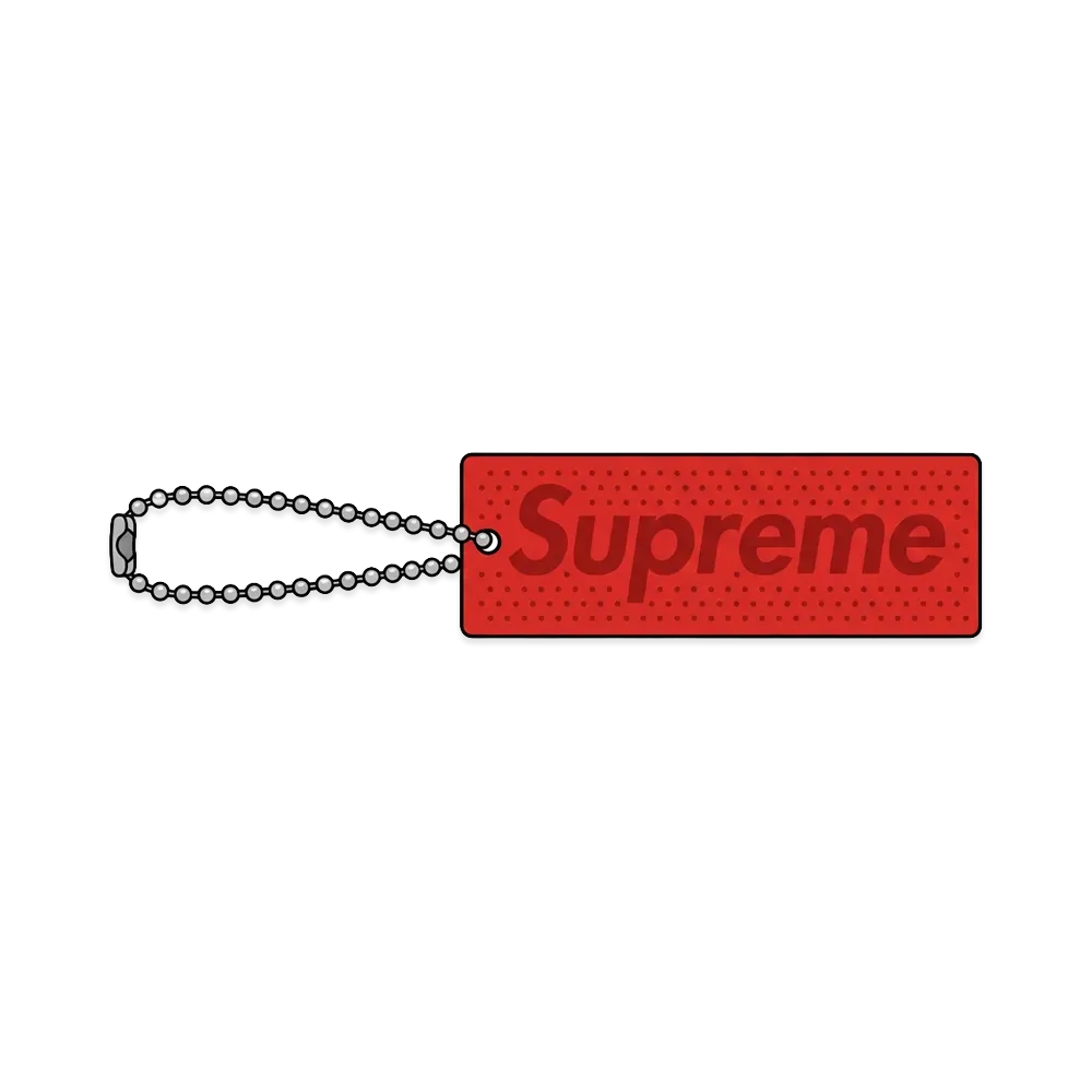 Supreme Reflective Keychain "Red"