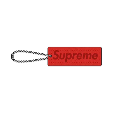 Supreme Reflective Keychain "Red"