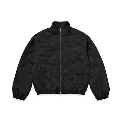 Supreme Stand Collar Lined Nylon Jacket "Black"