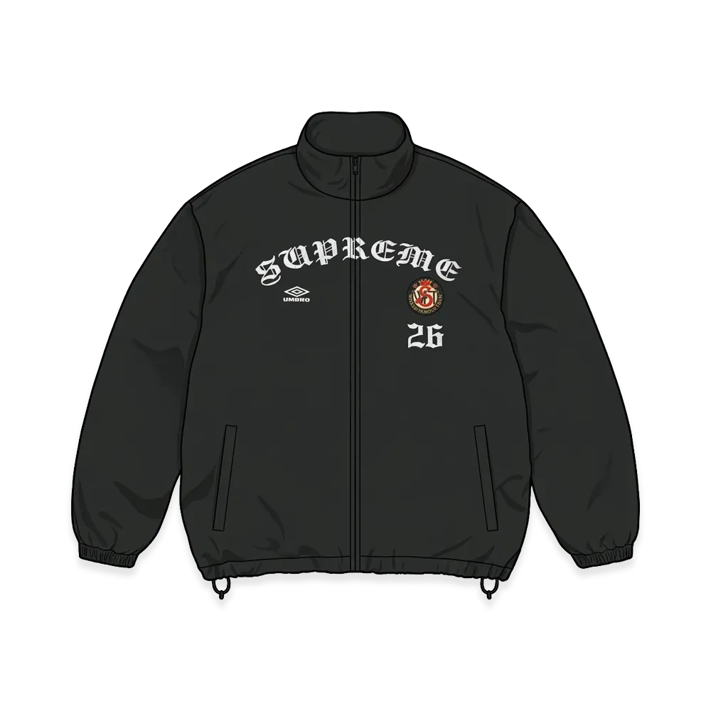 Supreme x Umbro Cotton Ripstop Track Jacket "Black"