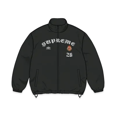 Supreme x Umbro Cotton Ripstop Track Jacket "Black"