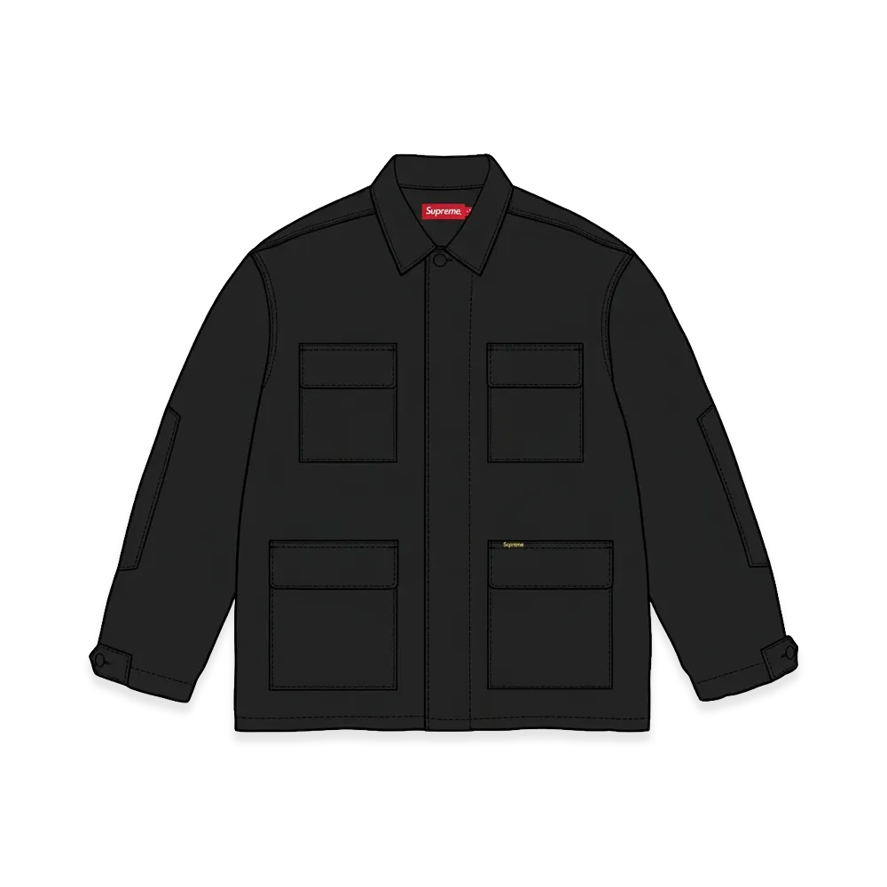 Supreme Ripstop BDU Shirt Jacket "Black"