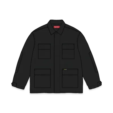 Supreme Ripstop BDU Shirt Jacket "Black"