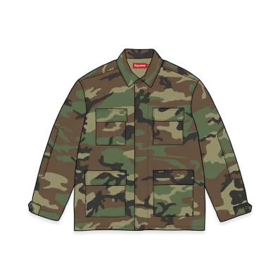 Supreme Ripstop BDU Shirt Jacket "Woodland Camo"