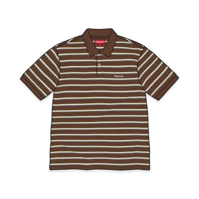 Supreme Stripe Polo "Brown"
