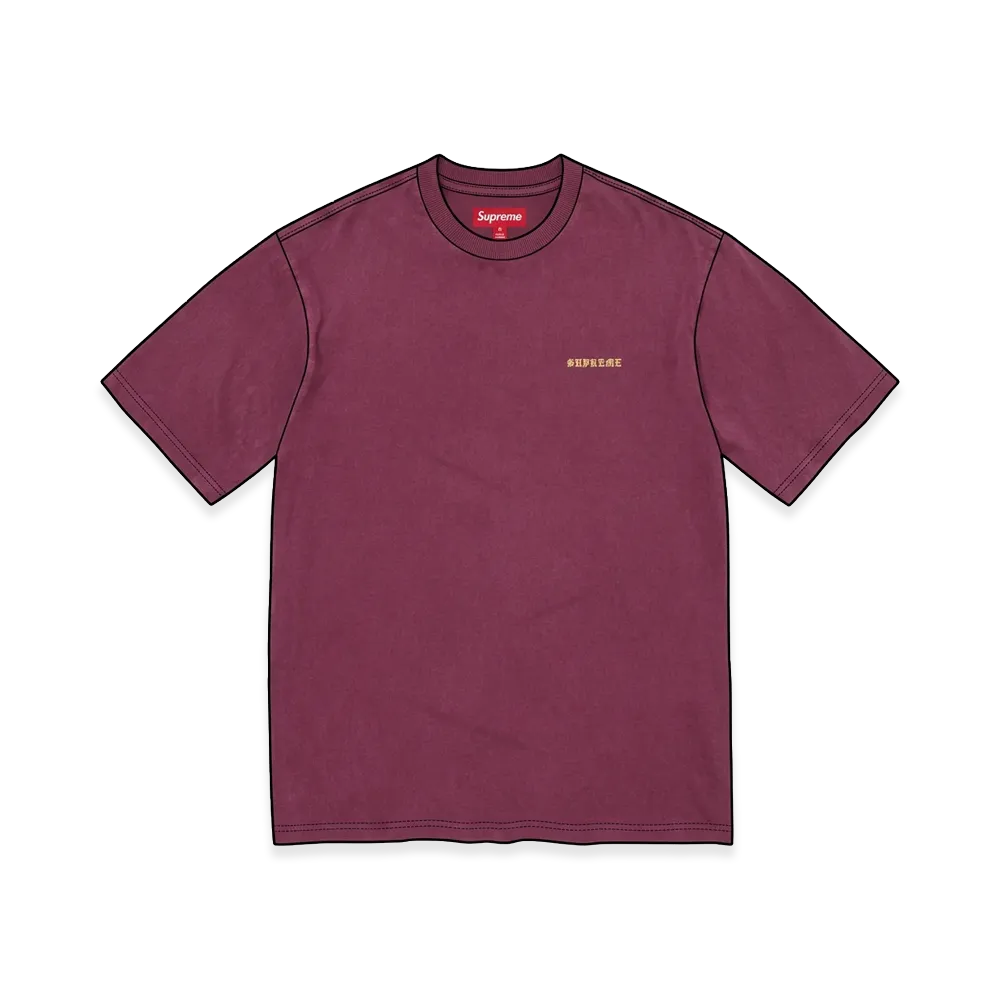 Supreme Washed S/S Top "Plum"