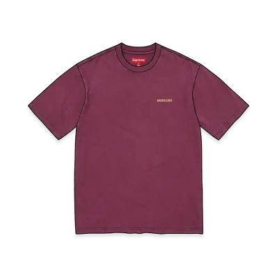 Supreme Washed S/S Top "Plum"